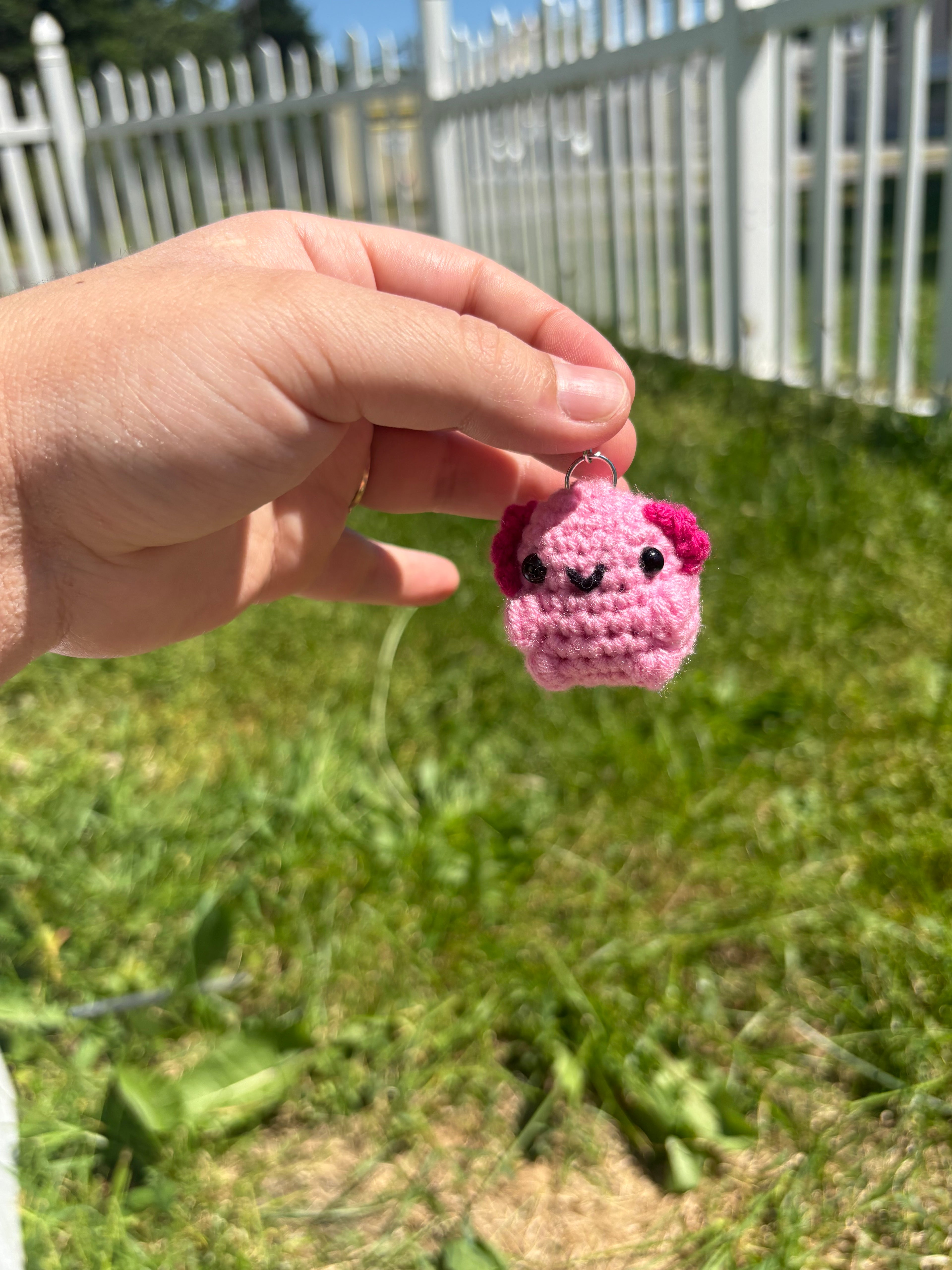 Axolotl keychain