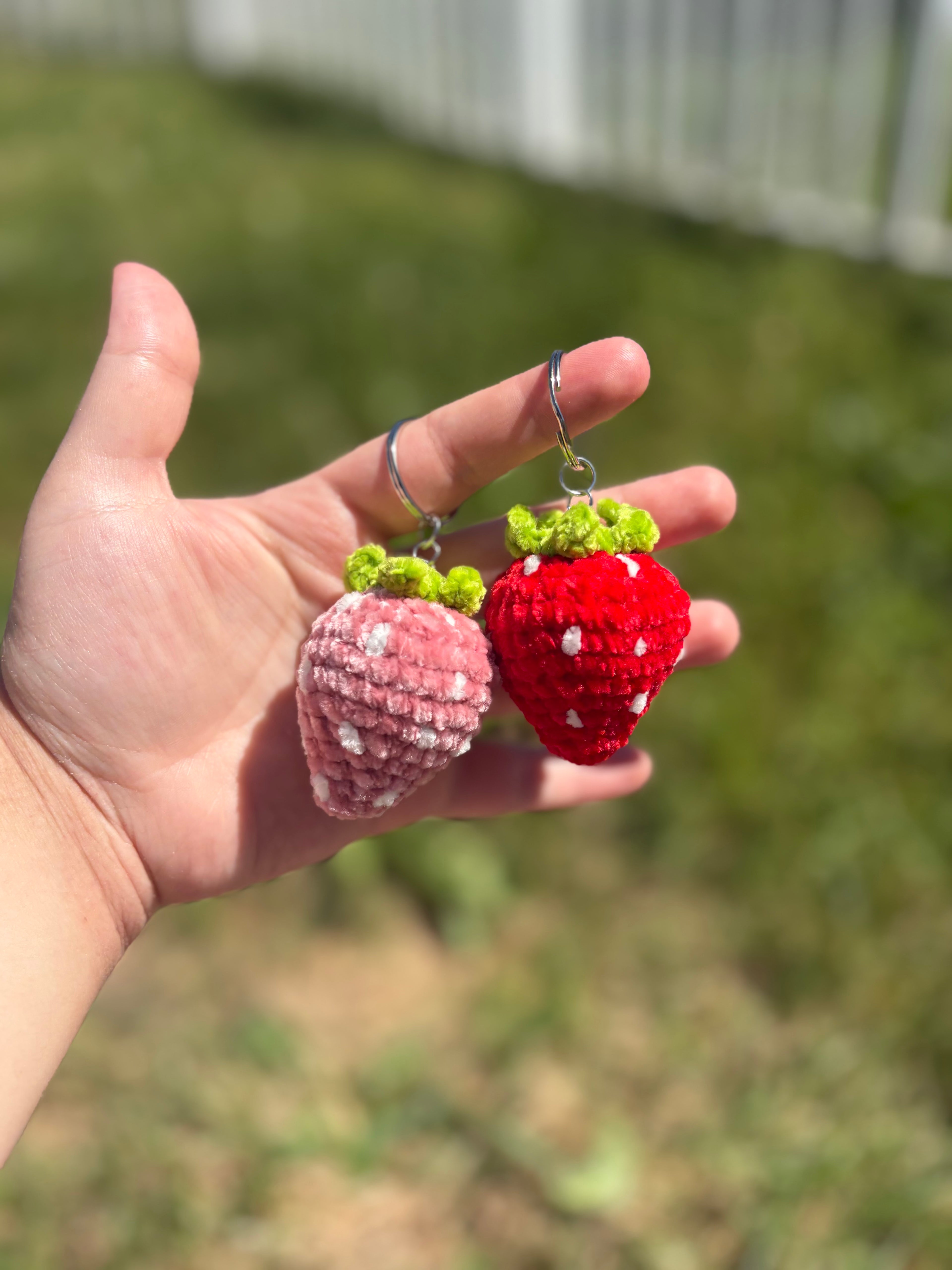 Strawberry keychain