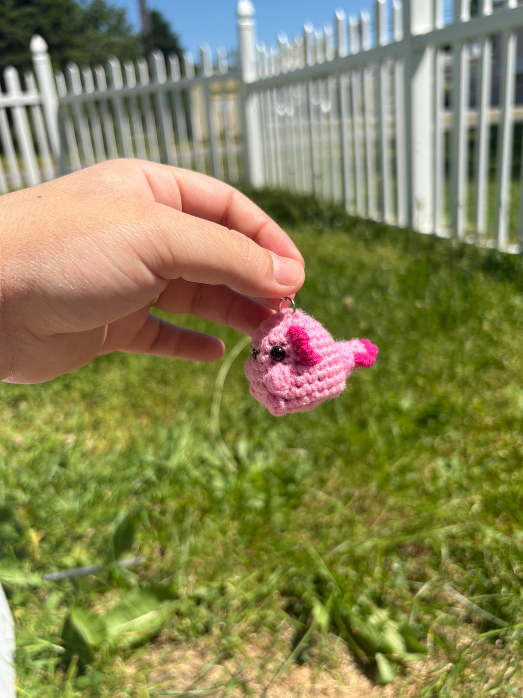 Axolotl keychain