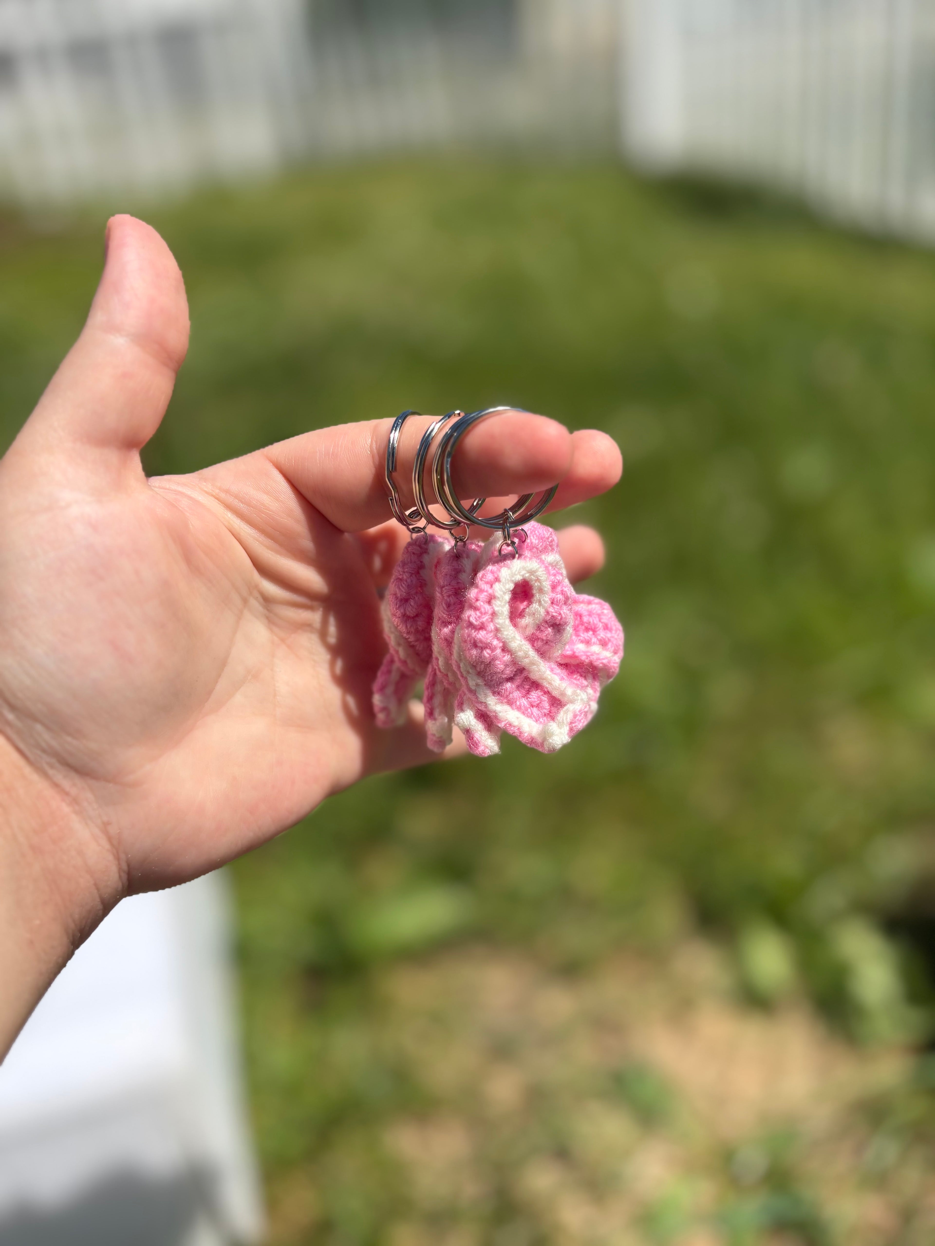 Breast cancer awareness keychain