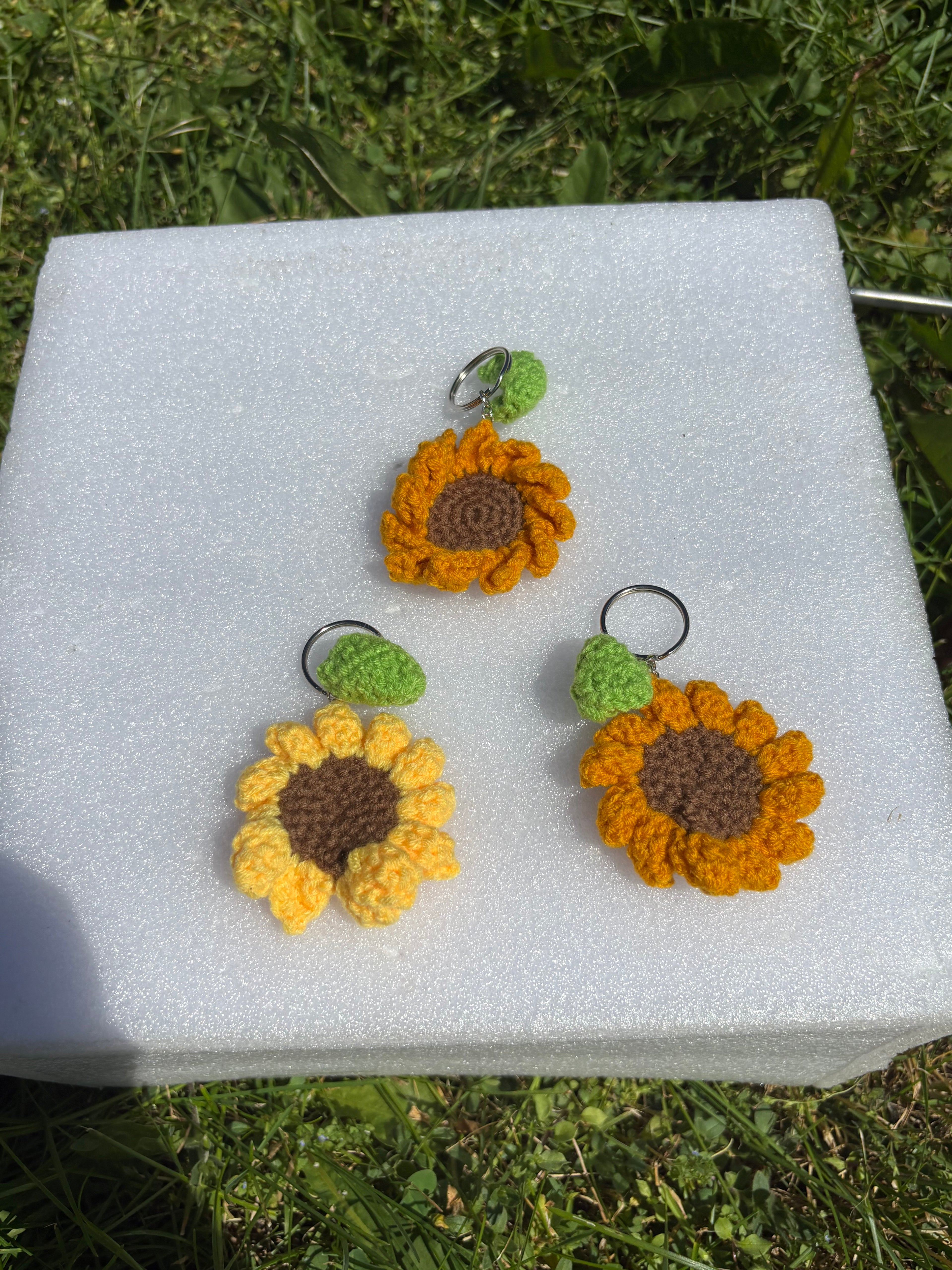Sunflower keychain